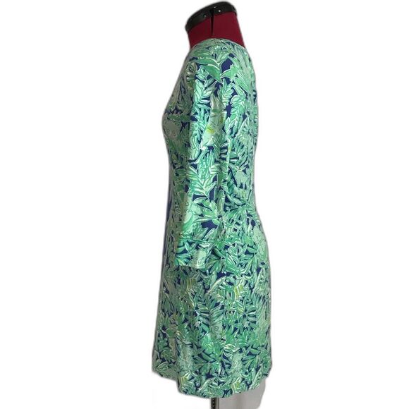 Lilly Pulitzer Marlowe Dress Women's Size XS Panda in the Wild Print 3/4 Sleeve - Picture 5 of 12